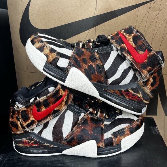 NEW Nike Zoom LeBron 2 II LX Beast 2023 Animal Print Size 10.5 DQ2439-200 main image 6